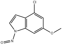 NITROSATED4-CHLORO-6-METHOXYINDOLE Struktur