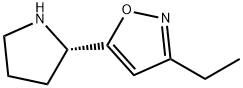 Isoxazole, 3-ethyl-5-(2-pyrrolidinyl)-, (S)- (9CI) Struktur