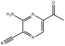 Pyrazinecarbonitrile, 5-acetyl-3-amino- (9CI) Struktur