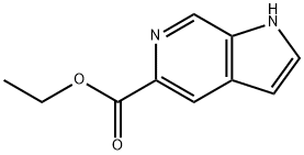 1H-Pyrrolo[2,3-c]pyridine-5-carboxylic acid, ethyl ester Struktur