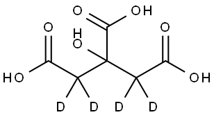 Citric Acid-2,2,4,4-d4 Struktur