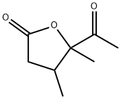 2(3H)-Furanone, 5-acetyldihydro-4,5-dimethyl- (9CI) Struktur