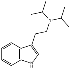 N,N-diisopropyltryptamine Struktur