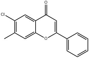 6-CHLORO-7-METHYLFLAVONE Struktur