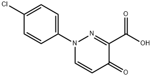 1-(4-chlorophenyl)-4-oxo-1,4-dihydropyridazine-3-carboxylic acid Struktur