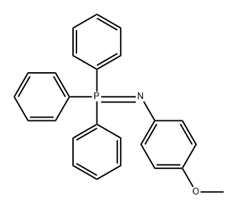 N-(Triphenylphosphoranylidene)-4-methoxyaniline Struktur