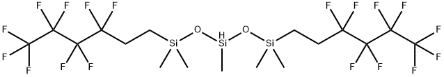 BIS(NONAFLUOROHEXYLDIMETHYLSILOXY)METHYLSILANE,95% Struktur