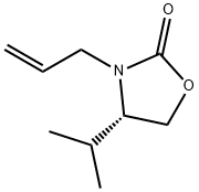 2-Oxazolidinone,4-(1-methylethyl)-3-(2-propenyl)-,(S)-(9CI) Struktur