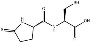 N-(5-thioxo-L-prolyl)-L-cysteine Struktur