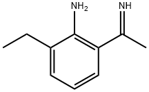 Benzenamine,  2-ethyl-6-(1-iminoethyl)- Struktur