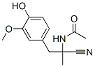 rac-N-[(R*)-1-シアノ-2-(4-ヒドロキシ-3-メトキシフェニル)-1-メチルエチル]アセトアミド