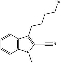 3-(4-BROMOBUTYL)-2-CYANO-1-METHYLINDOLE Struktur