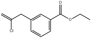 3-(3-CARBOETHOXYPHENYL)-2-CHLORO-1-PROPENE Struktur