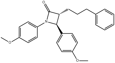 1,4-bis(4-methoxyphenyl)-3-(3-phenylpropyl)-2-azetidinone Struktur