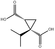 1,2-Cyclopropanedicarboxylicacid,1-(1-methylethyl)-,(1R-cis)-(9CI) Struktur