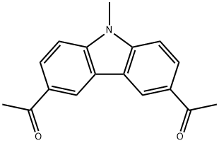 3,6-Diacetyl-9-methyl-9H-carbazole Struktur