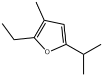 Furan, 2-ethyl-3-methyl-5-(1-methylethyl)- (9CI) Struktur