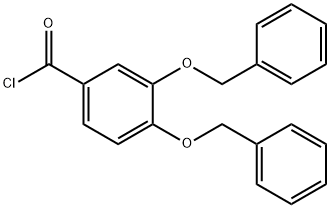 3,4-BIS(BENZYLOXY)BENZOYL CHLORIDE Struktur