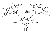 TRIS(TETRAMETHYLCYCLOPENTADIENYL)SAMARI& Struktur