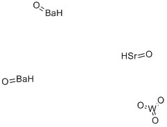 BARIUM STRONTIUM TUNGSTEN OXIDE Struktur