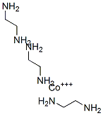 tris(ethylenediamine)cobalt(III) Struktur