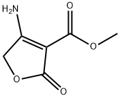 3-Furancarboxylic  acid,  4-amino-2,5-dihydro-2-oxo-,  methyl  ester Struktur