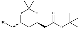 (4S,6R)-6-HydroxyMethyl-2,2-diMethyl-1,3-dioxane-4-acetic Acid, 1,1-DiMethylethyl Ester Struktur