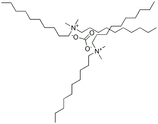 N-Decyl-N,N-dimethyl-1-decanaminium carbonate Struktur