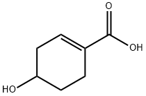 1-Cyclohexene-1-carboxylic acid, 4-hydroxy- (9CI) Struktur