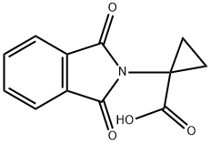 1-(1,3-dioxoisoindol-2-yl)cyclopropane-1-carboxylic acid Struktur