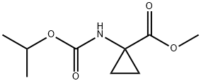 Cyclopropanecarboxylic acid, 1-[[(1-methylethoxy)carbonyl]amino]-, methyl ester (9CI) Struktur