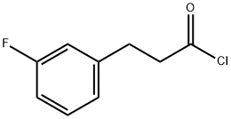 Benzenepropanoyl chloride, 3-fluoro- Struktur