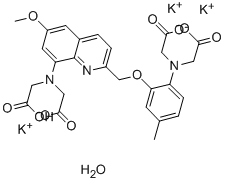 QUIN 2 POTASSIUM HYDRATE Struktur