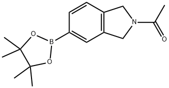 1-(5-(4,4,5,5-tetramethyl-1,3,2-dioxaborolan-2-yl)isoindolin-2-yl)ethanone Struktur