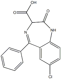 clorazepate Struktur