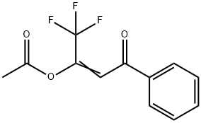 1-benzoyl-2-trifluoromethyl-2-acetoxyethene Struktur