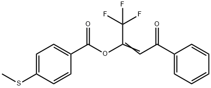 1-benzoyl-2-(4-methylthio)benzoyloxyethene Struktur