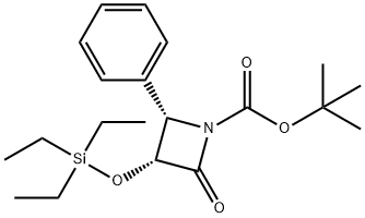 (3R,4S)-tert-Butyl 2-oxo-4-phenyl-3-(triethylsilyloxy)azetidine-1-carboxylate Structure