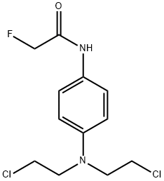 4'-[Bis(2-chloroethyl)amino]-2-fluoroacetanilide Struktur