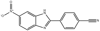 4-(5-NITRO-1H-BENZIMIDAZOL-2-YL)BENZONITRILE Struktur