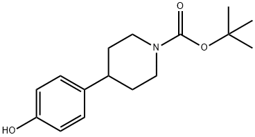 1-BOC-4-P-HYDROXYPHENYLPIPERIDINE
 Struktur