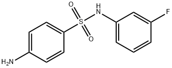 4-amino-N-(3-fluorophenyl)benzenesulfonamide Struktur