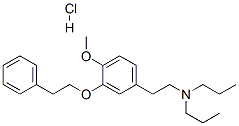 N,N-二乙基-2-(4-甲氧基-3-苯乙基氧基苯基)乙胺鹽酸鹽 結(jié)構(gòu)式