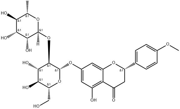 (S)-7-[[2-O-(6-Desoxy-α-L-mannopyranosyl)-β-D-glucopyranosyl]oxy]-2,3-dihydro-5-hydroxy-2-(4-methoxyphenyl)-4H-benzopyran-4-on