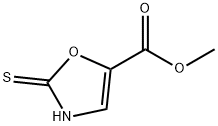 5-Oxazolecarboxylicacid,2,3-dihydro-2-thioxo-,methylester(9CI) Struktur