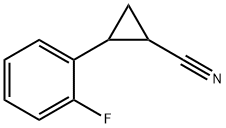 Cyclopropanecarbonitrile, 2-(2-fluorophenyl)- (9CI) Struktur