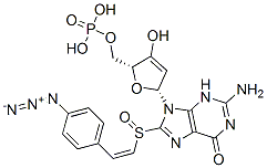 8-(4-azidophenacyl)thio-cyclic GMP Struktur