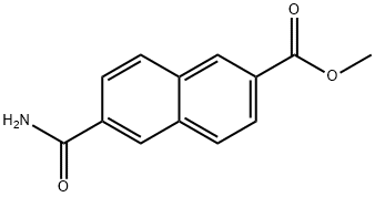 METHYL 6-CARBAMOYLNAPHTHALENE-2-CARBOXYLATE Struktur