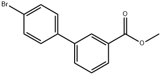 Methyl 3-(4-bromophenyl)benzoate, 4-Bromo-3'-(methoxycarbonyl)biphenyl Struktur