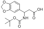 3-N-BOC-3-(3,4-METHYLENEDIOXYPHENYL)PROPIONIC ACID Struktur